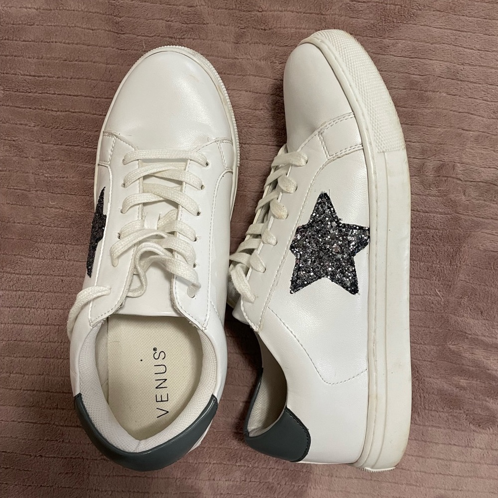 Venus White Star Sneakers